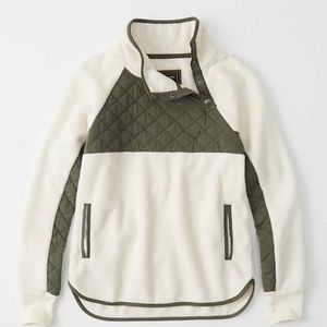 Abercrombie Women’s Asymmetrical Snap-Up Fleece